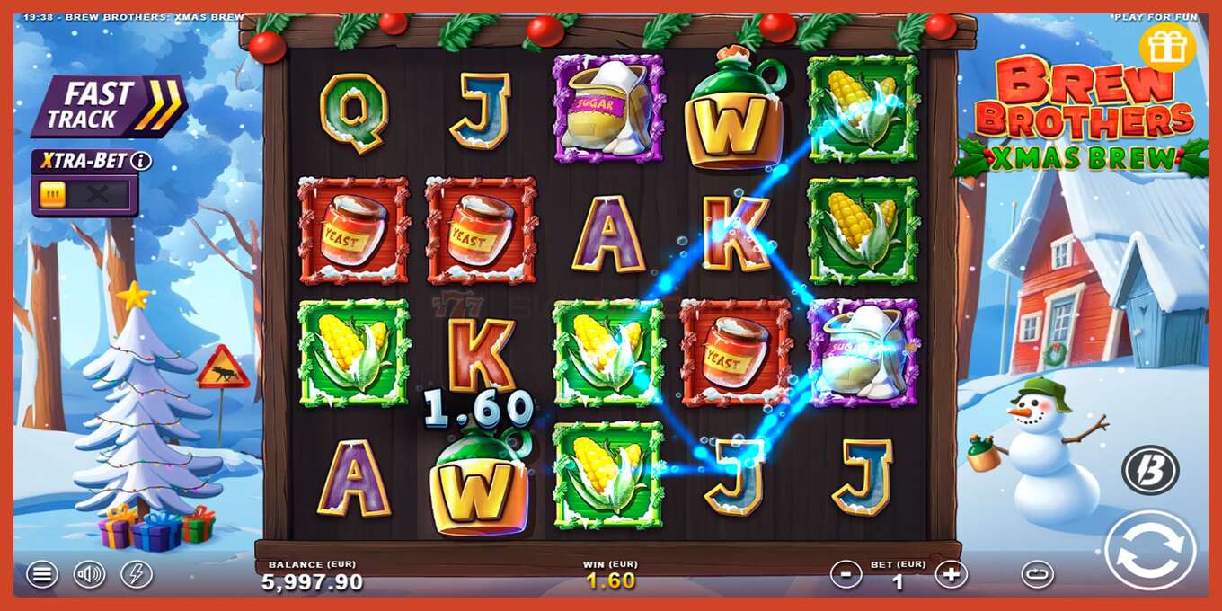 Slot screenshot: Brew Brothers: Xmas Brew no deposit, number - 4