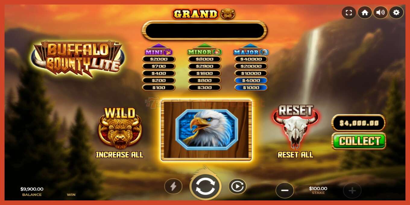 Slot screenshot: Buffalo Bounty Lite no deposit, number - 2