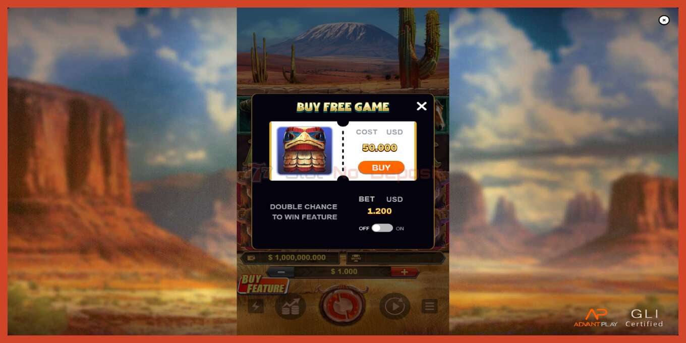 Slot screenshot: Buffalo Rush no deposit, number - 2