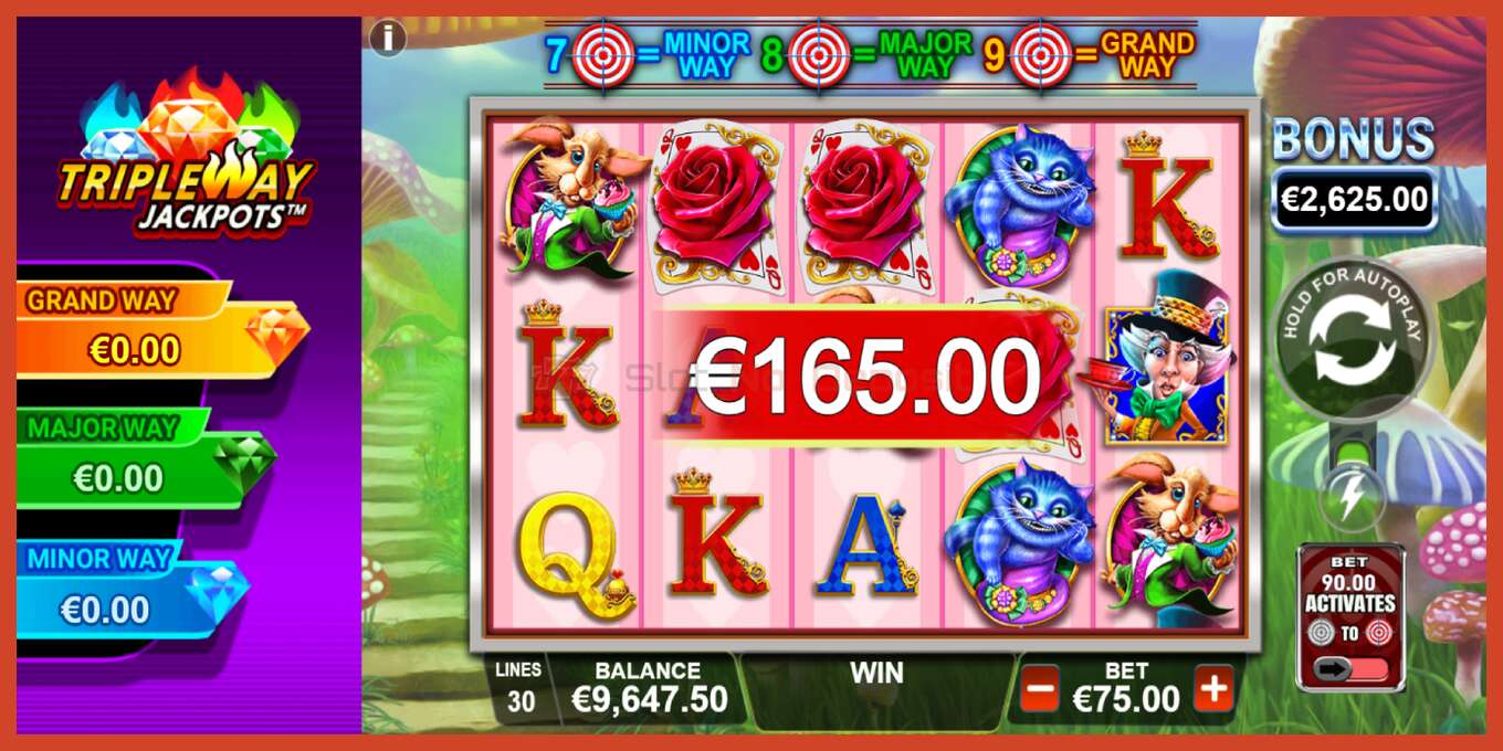 Slot screenshot: Bulls Eye Alice no deposit, number - 4