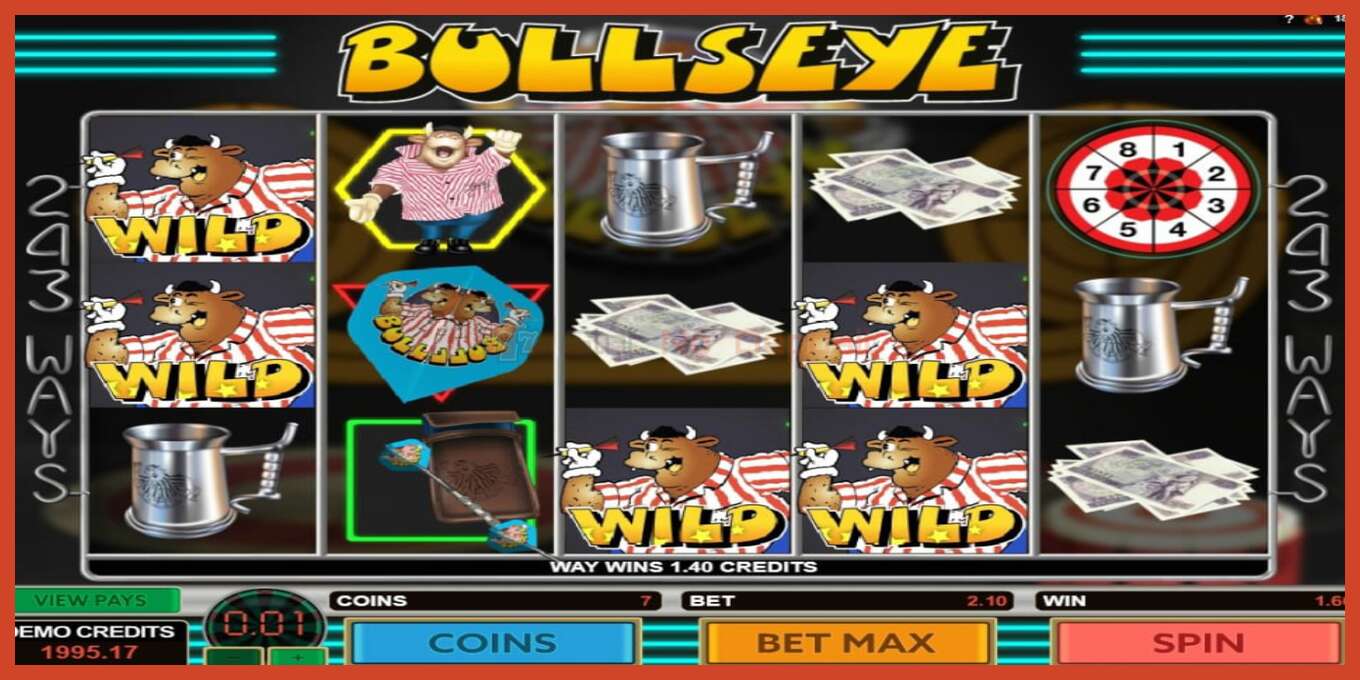 Slot screenshot: Bullseye no deposit, number - 3