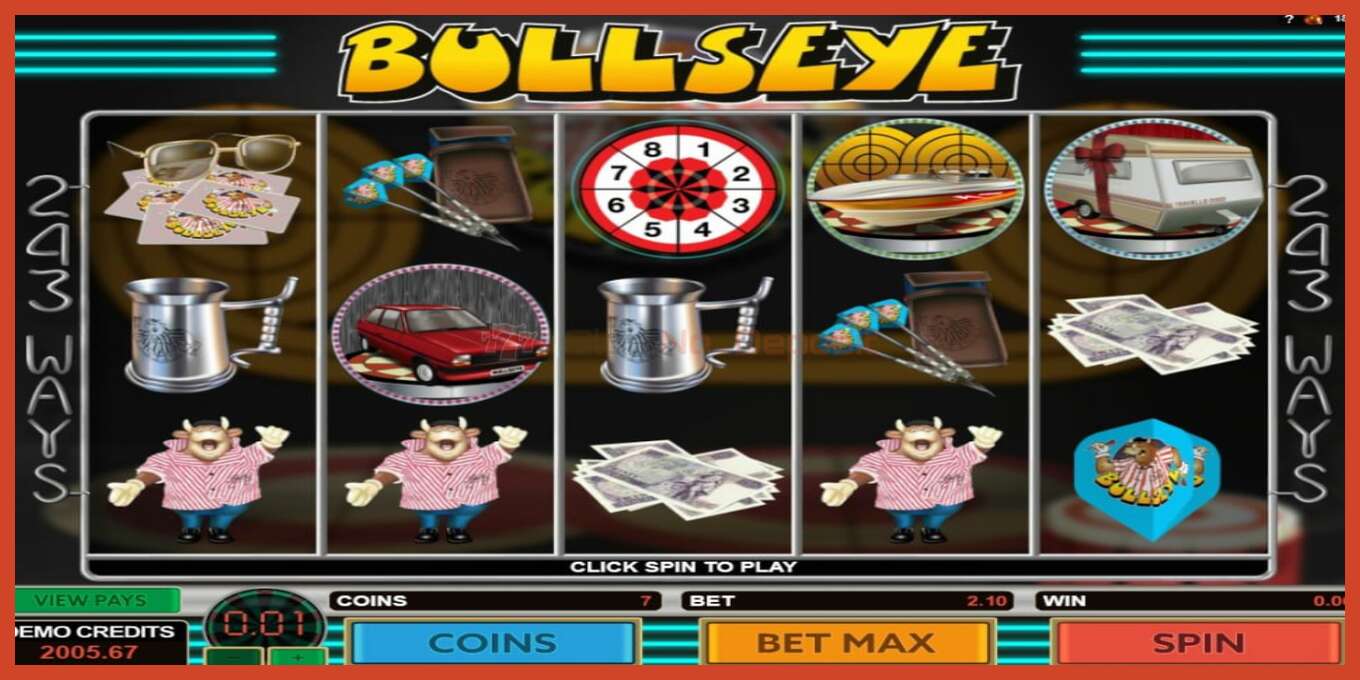 Slot screenshot: Bullseye no deposit, number - 4