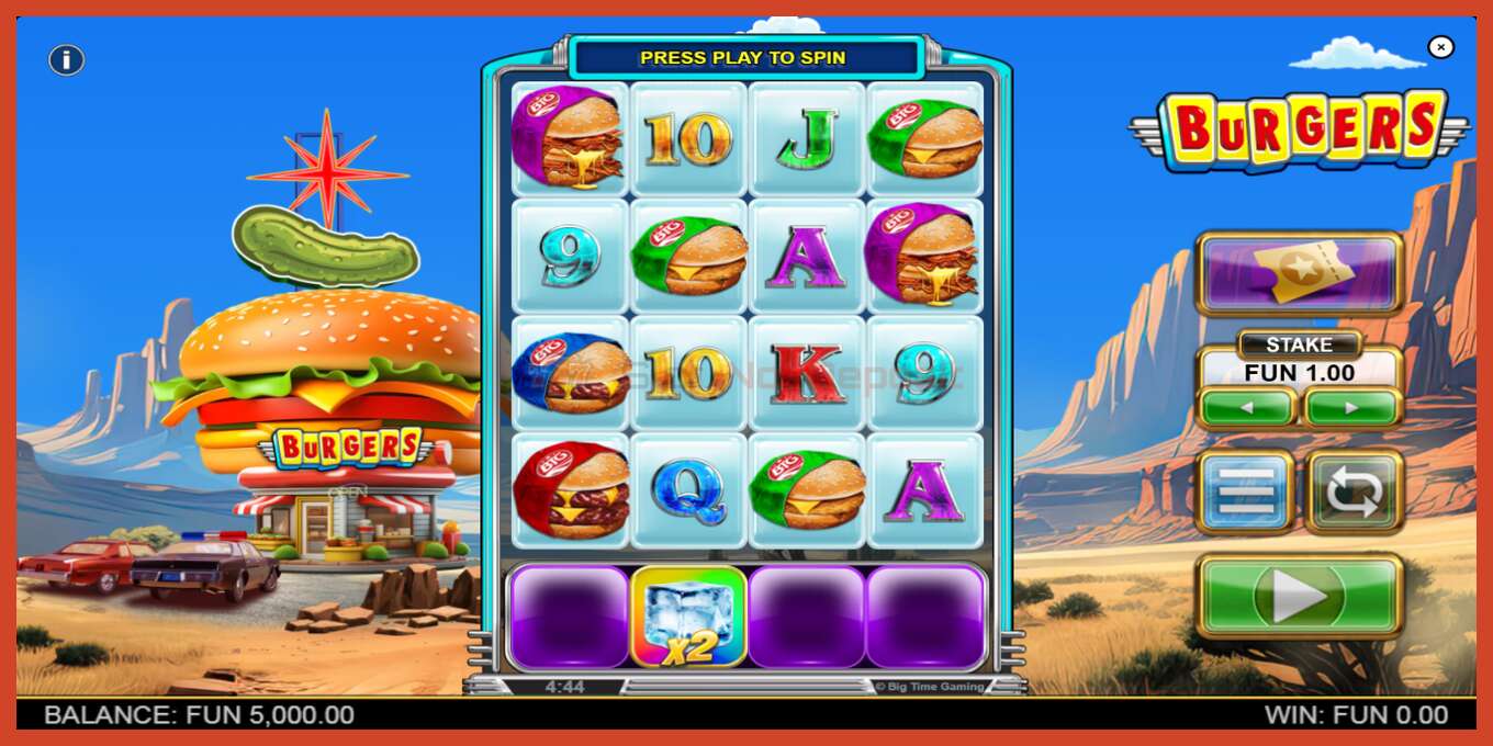 Slot screenshot: Burgers no deposit, number - 2