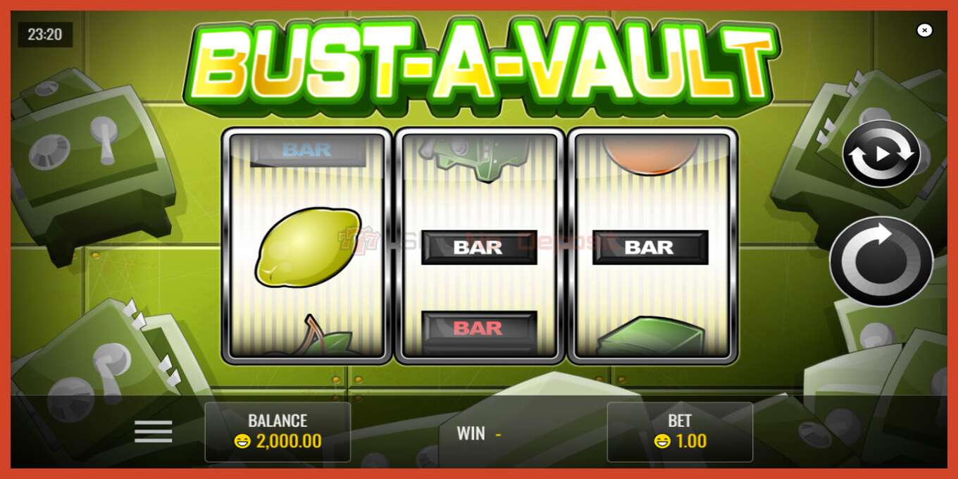 Slot screenshot: Bust A Vault no deposit, number - 1