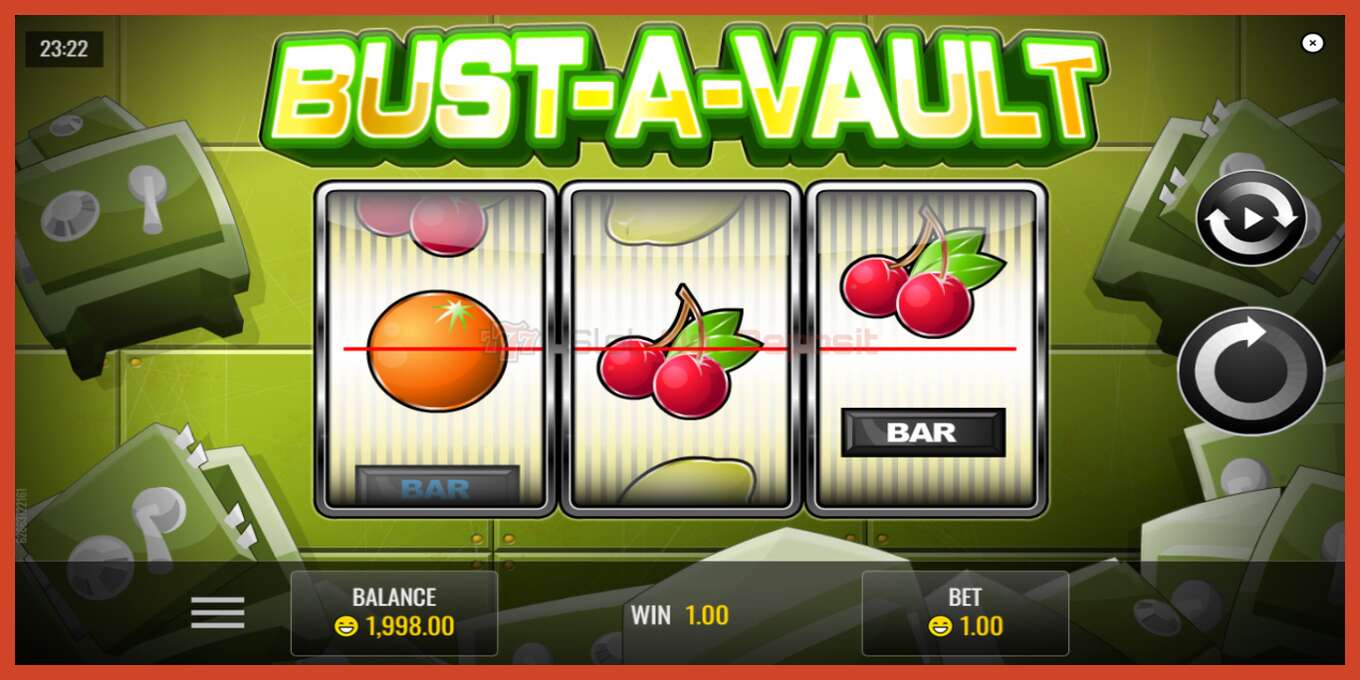 Slot screenshot: Bust A Vault no deposit, number - 2