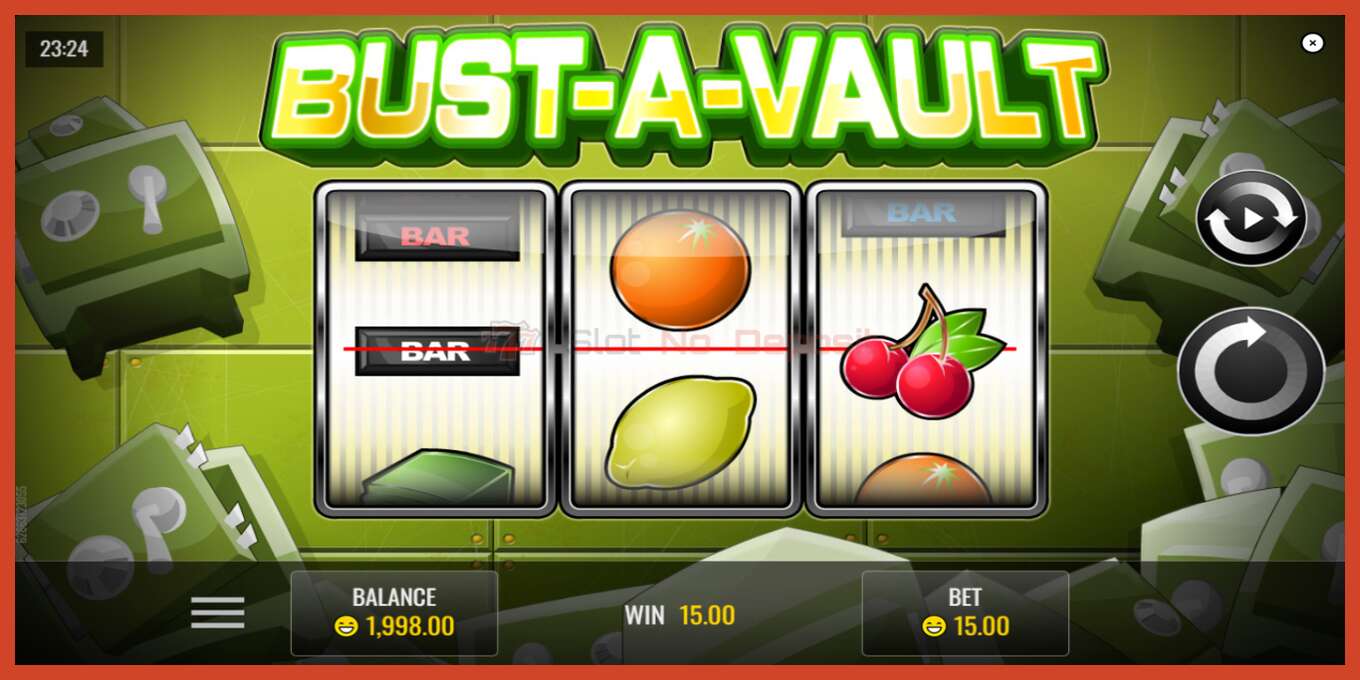 Slot screenshot: Bust A Vault no deposit, number - 3