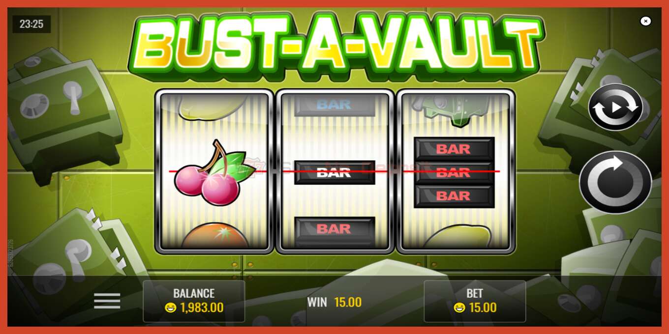 Slot screenshot: Bust A Vault no deposit, number - 4