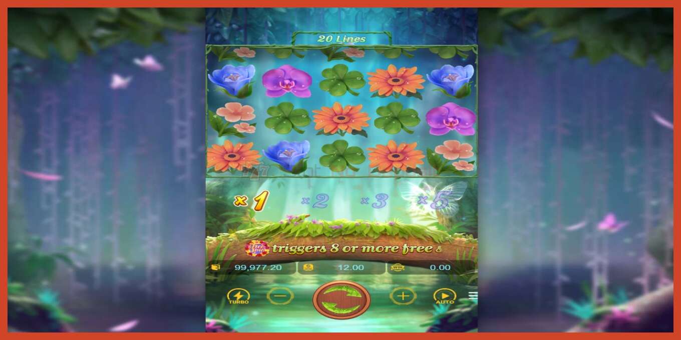 Slot screenshot: Butterfly Blossom no deposit, number - 2