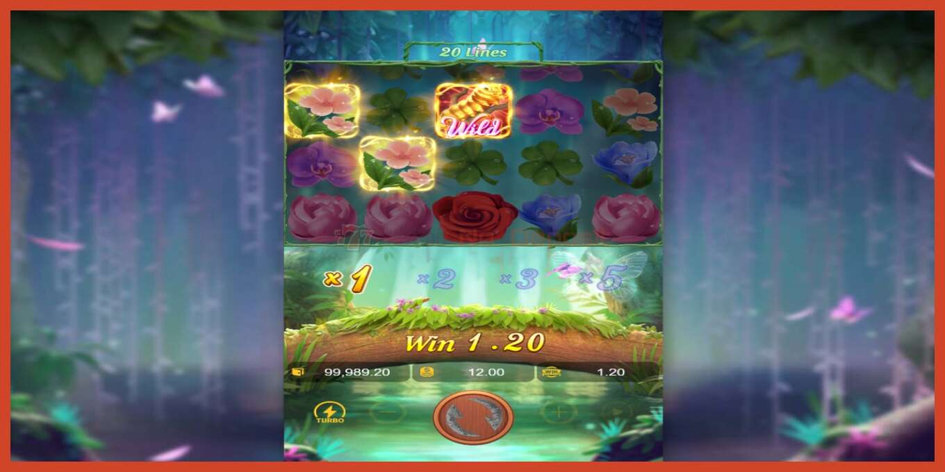 Slot screenshot: Butterfly Blossom no deposit, number - 3