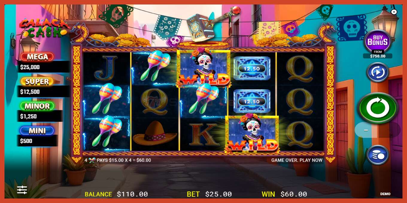 Tangkapan skrin slot: Calaca Cash tiada deposit, nombor - 3