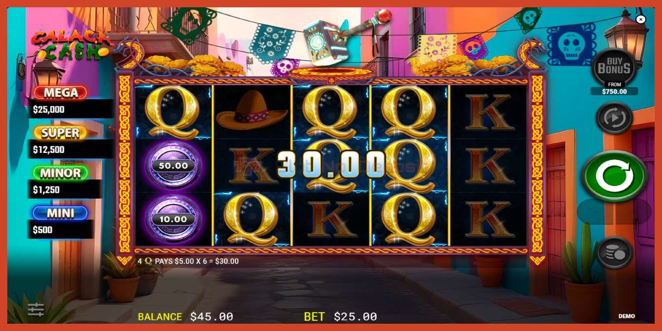 Tangkapan skrin slot: Calaca Cash tiada deposit, nombor - 4