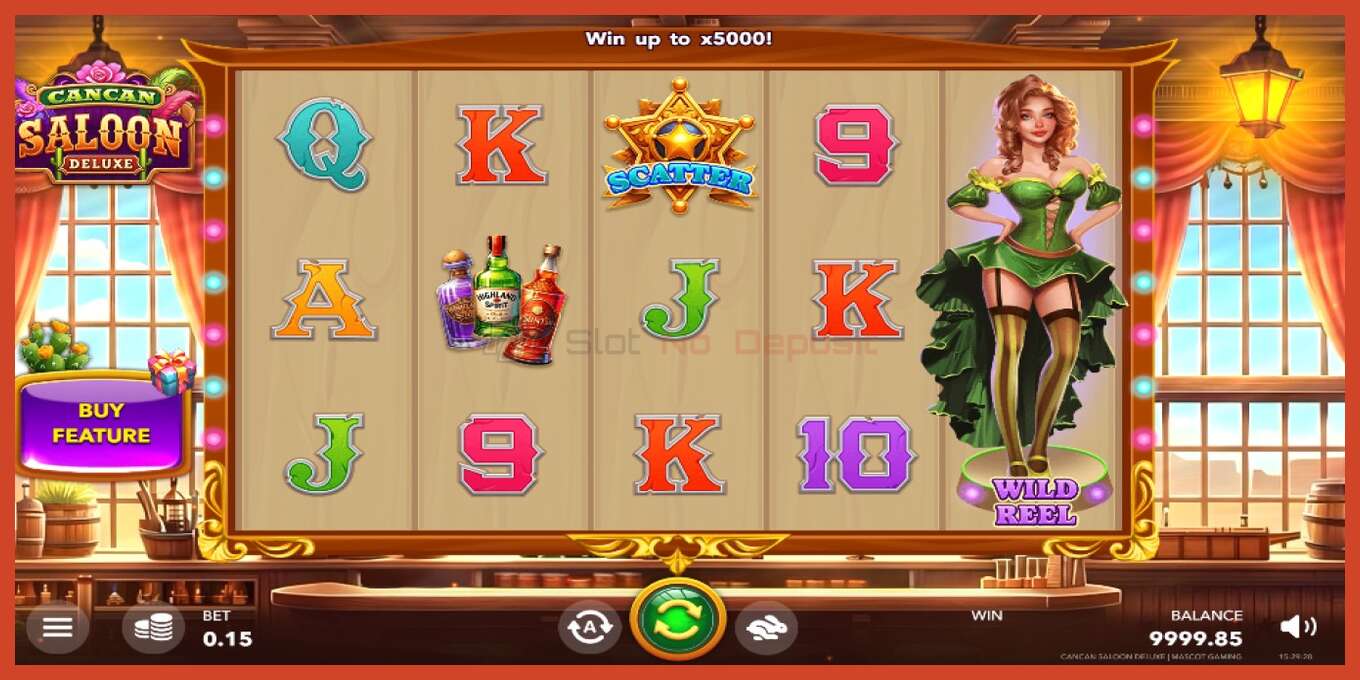 Slot screenshot: Cancan Saloon Deluxe no deposit, number - 2