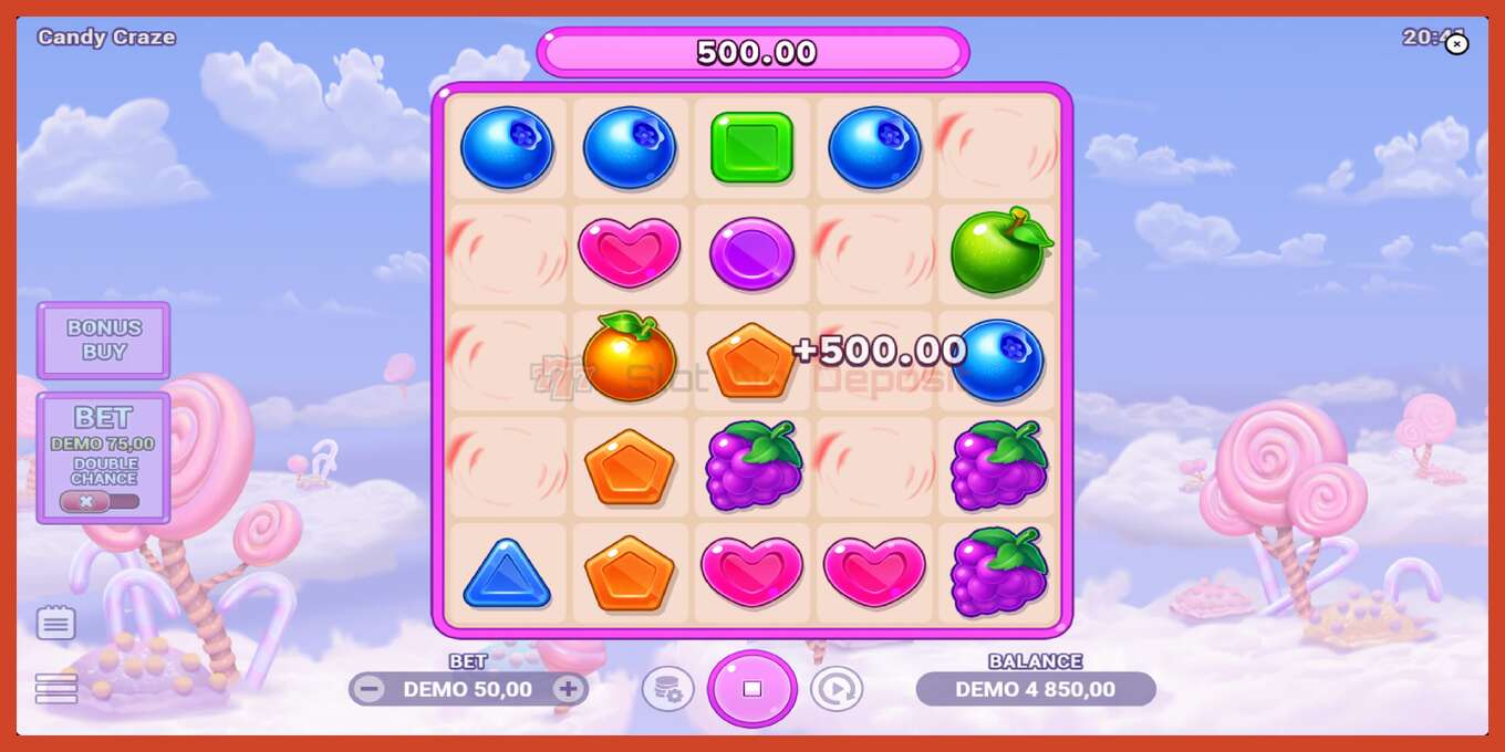 Slot screenshot: Candy Craze bez depozita, broj - 3