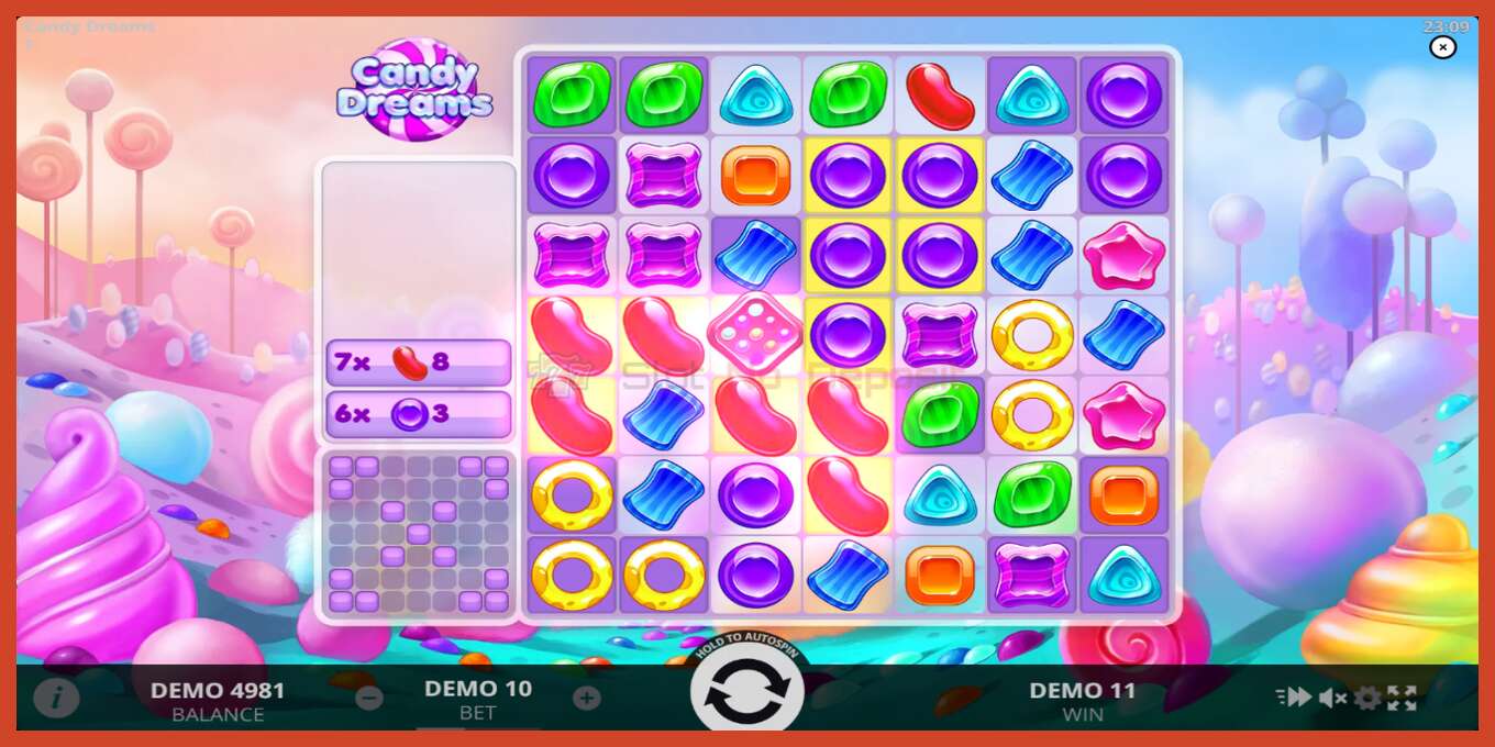 Slot screenshot: Candy Dreams no deposit, number - 3