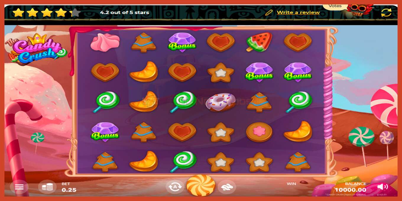 স্লট স্ক্রিনশট: Candy Splasher কোন আমানত, সংখ্যা - 1