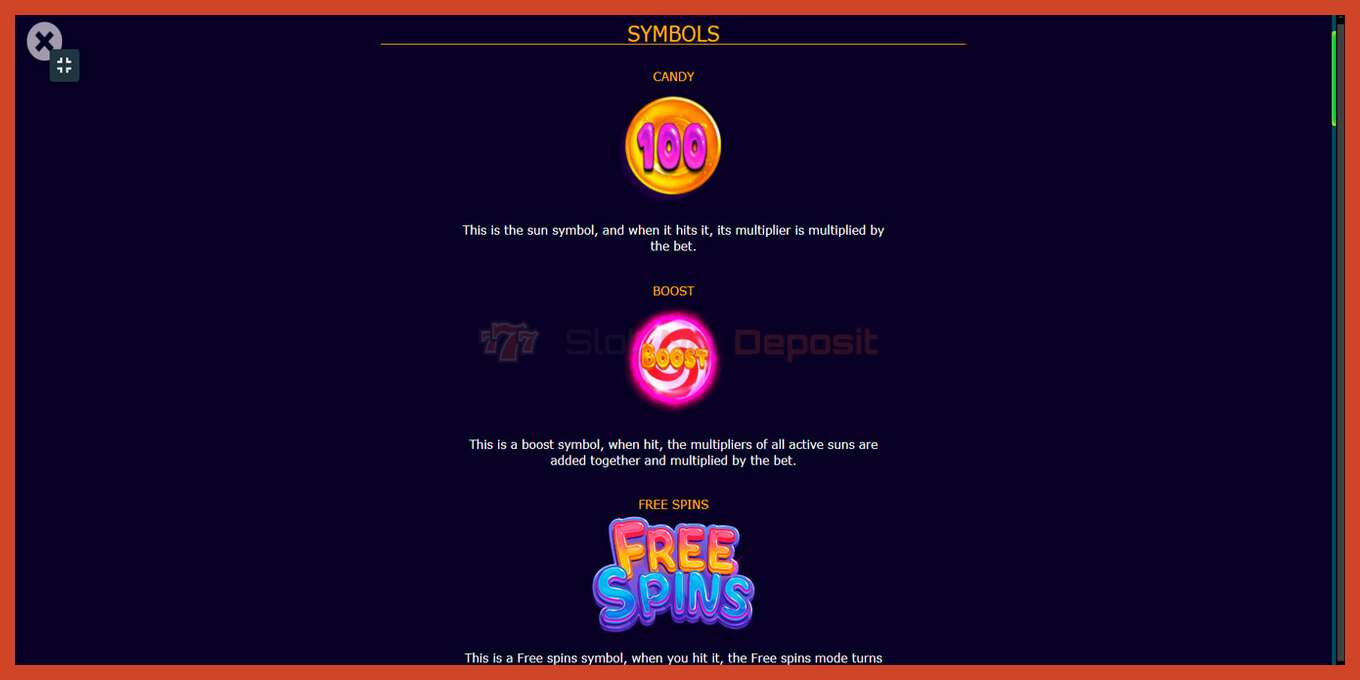 Captură de ecran pentru slot: Candy Strike fara depozit, număr - 6