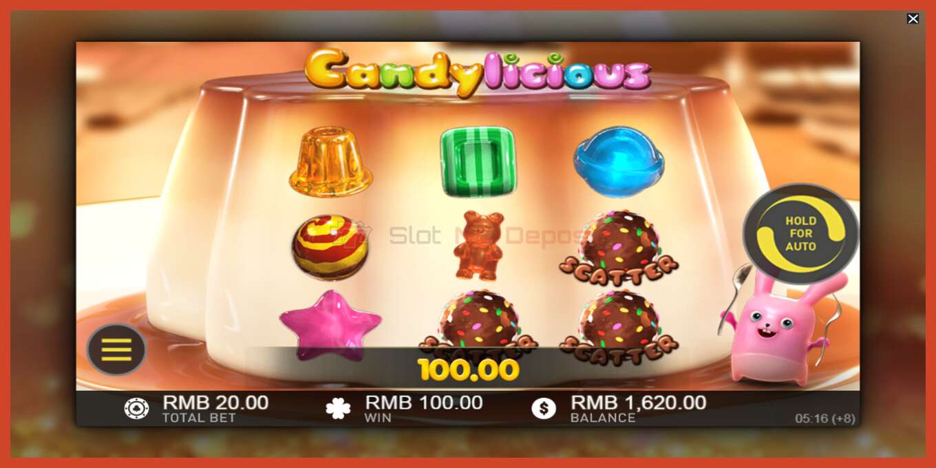 Slot screenshot: CandyLicious no deposit, number - 2