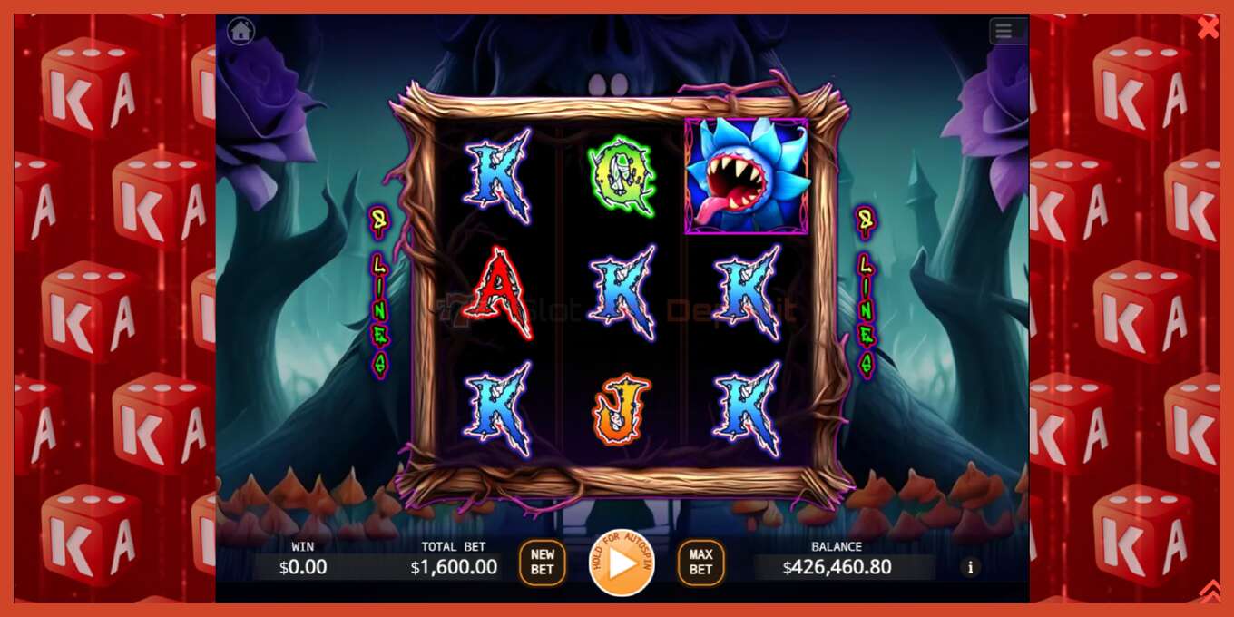 Slot screenshot: Cannibal Garden no deposit, number - 1