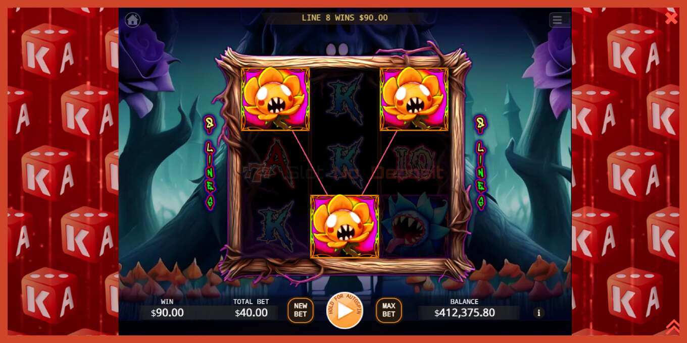 Slot screenshot: Cannibal Garden no deposit, number - 2