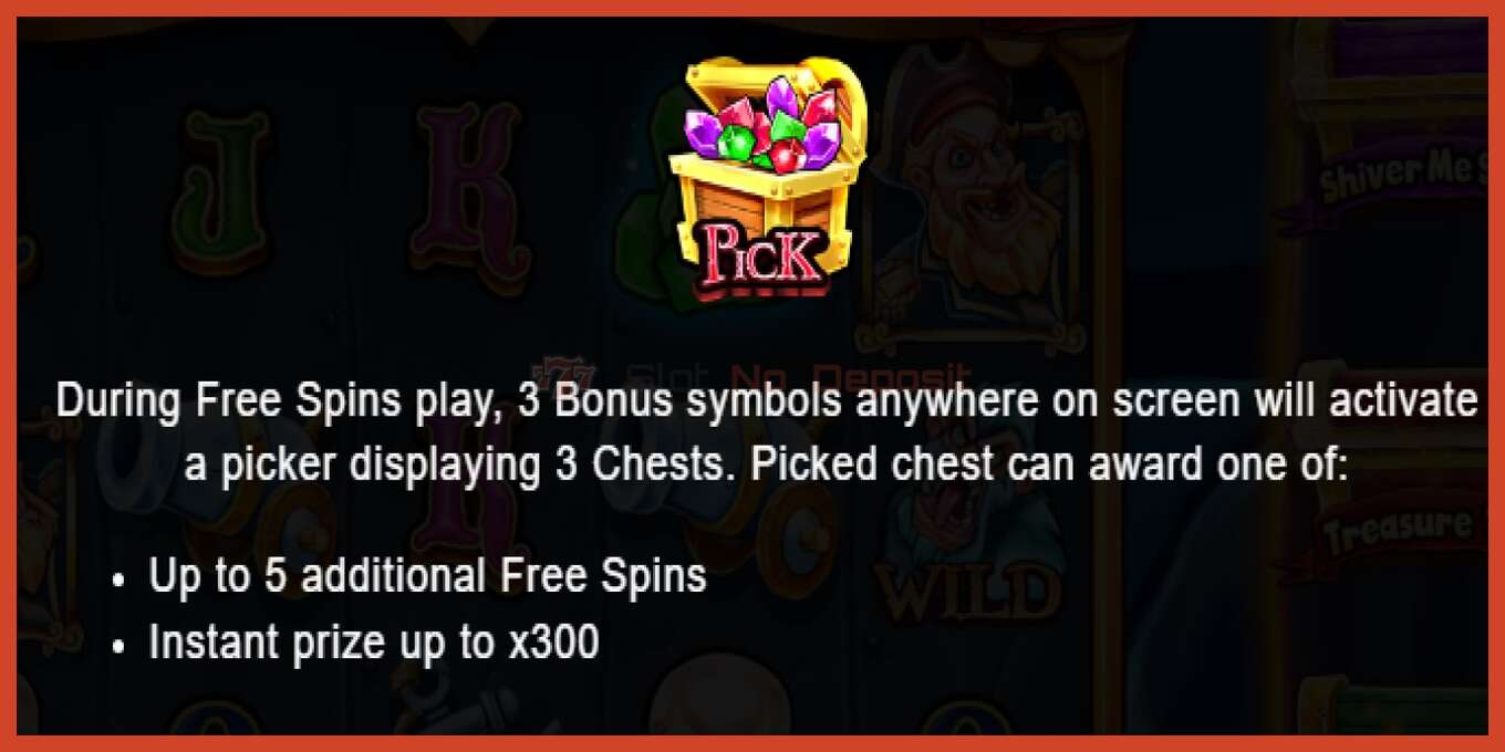 Slot screenshot: Captain Jacks Chests no deposit, number - 7