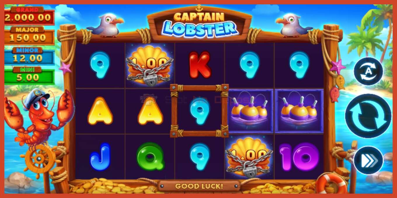 Slot screenshot: Captain Lobster no deposit, number - 2