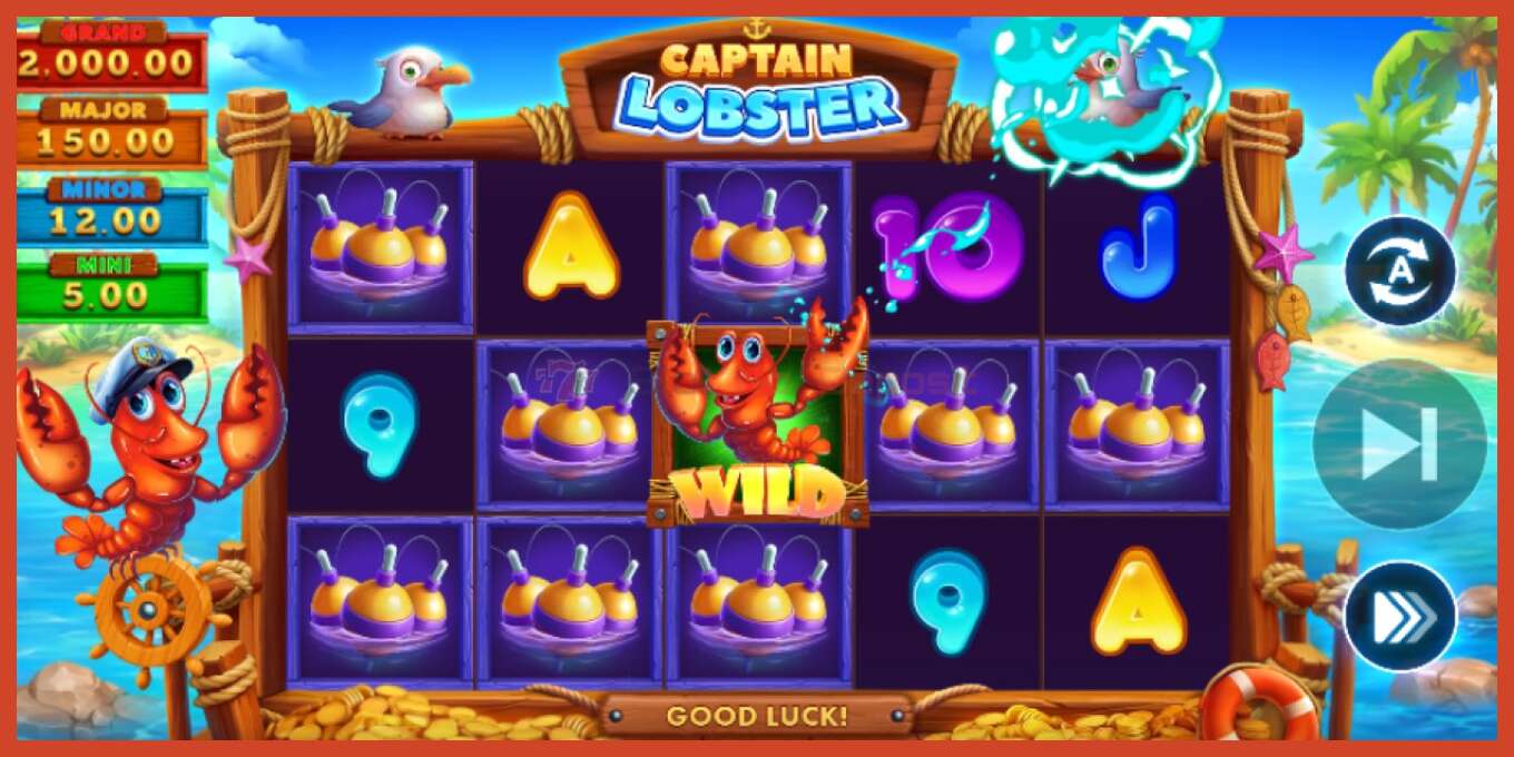 Slot screenshot: Captain Lobster no deposit, number - 3