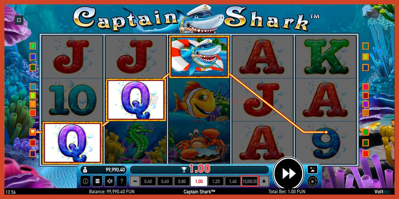 Slot screenshot: Captain Shark no deposit, number - 7