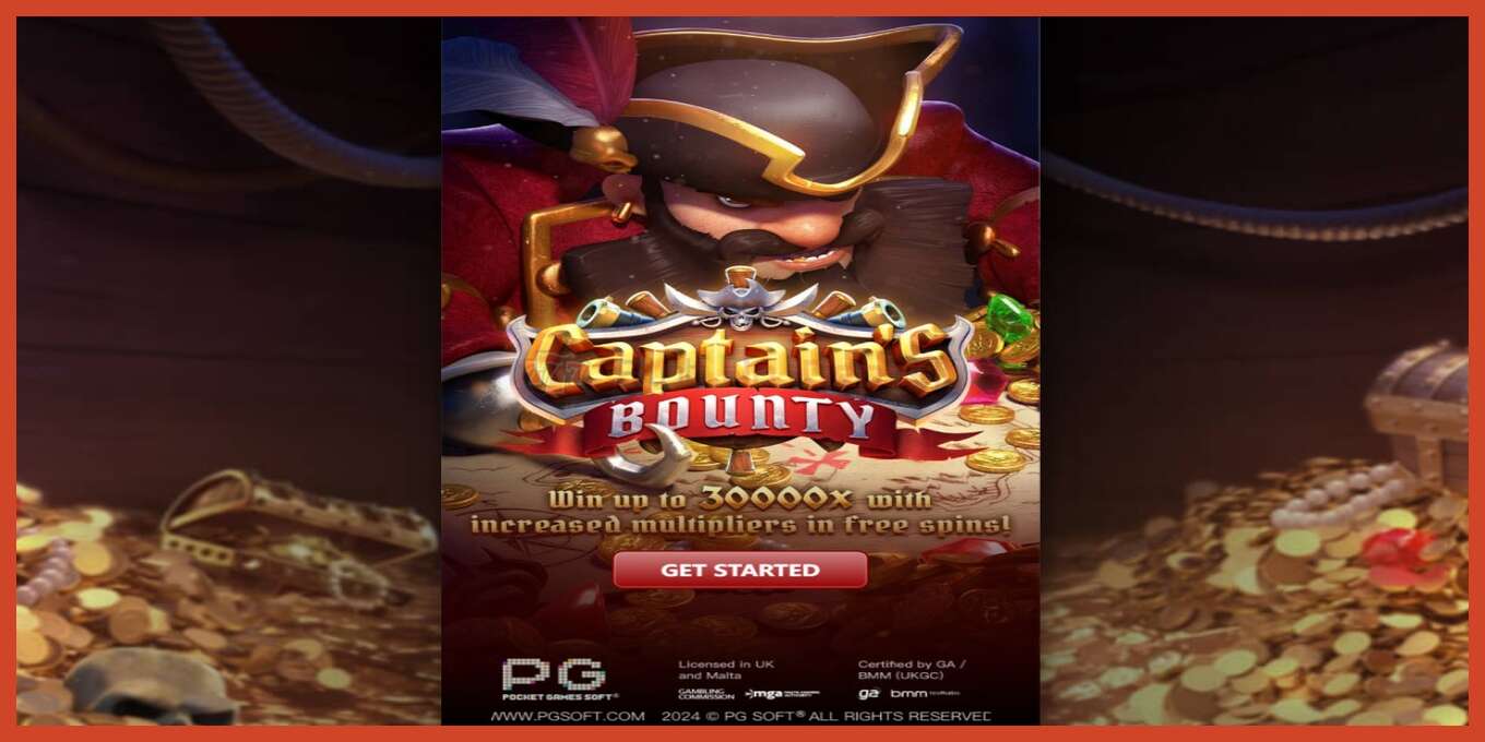 Slot screenshot: Captains Bounty no deposit, number - 1