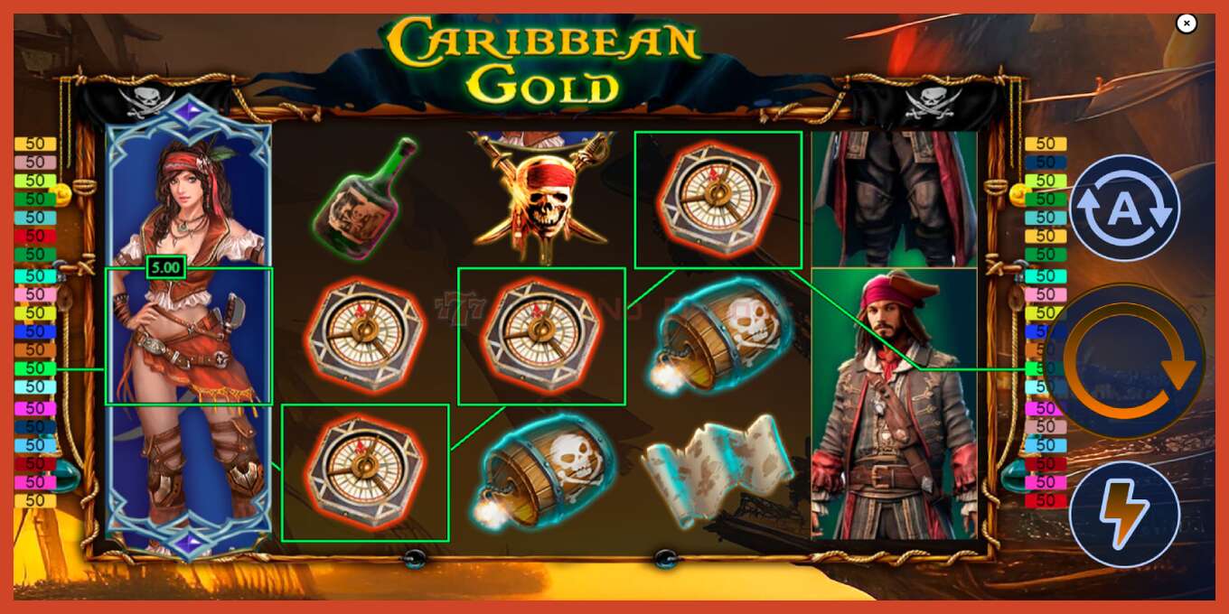 Zrzut ekranu slotu: Caribbean Gold. bez depozytu, numer - 3