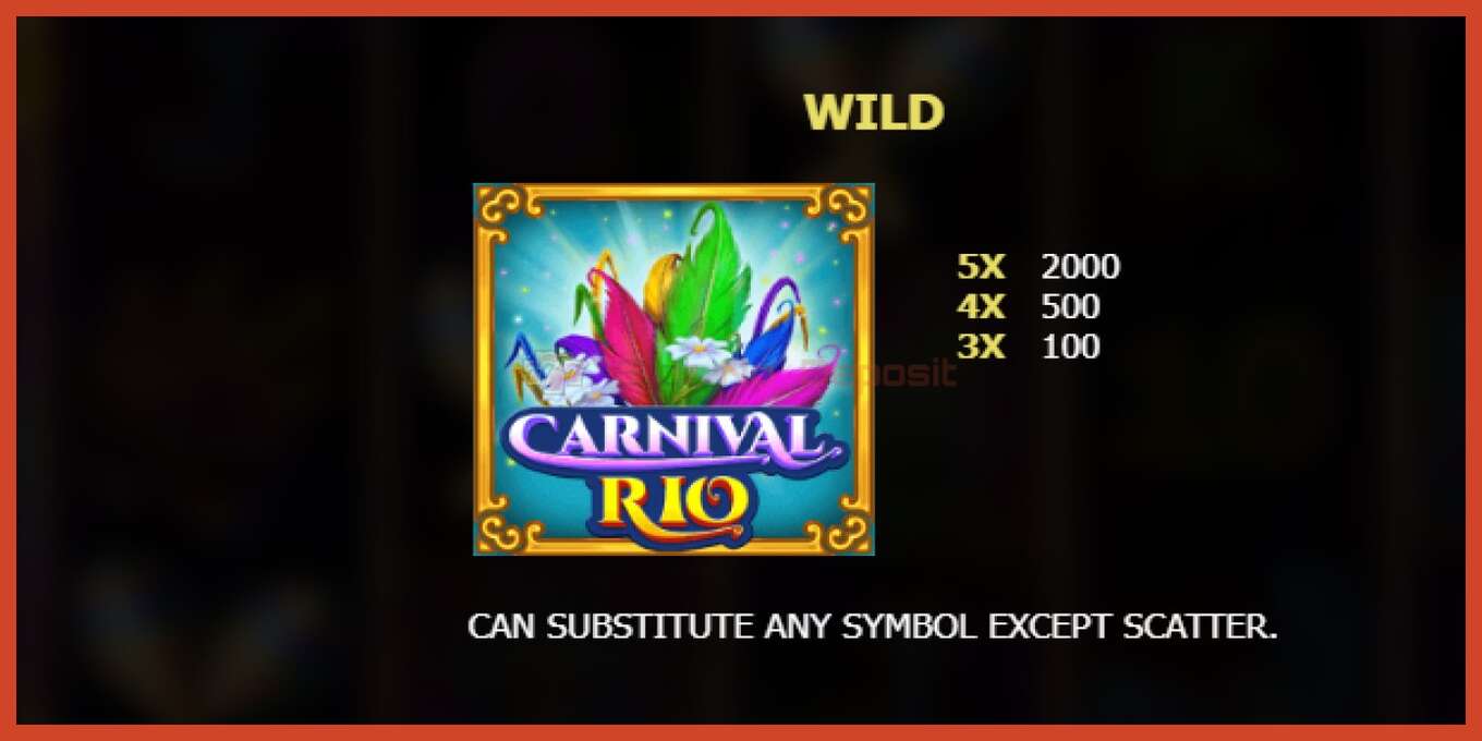 فتحة لقطة الشاشة: Carnival Rio لا إيداع, رقم - 5