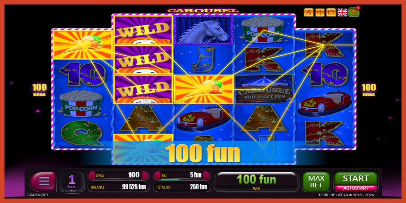 Slot screenshot: Carousel no deposit, number - 3