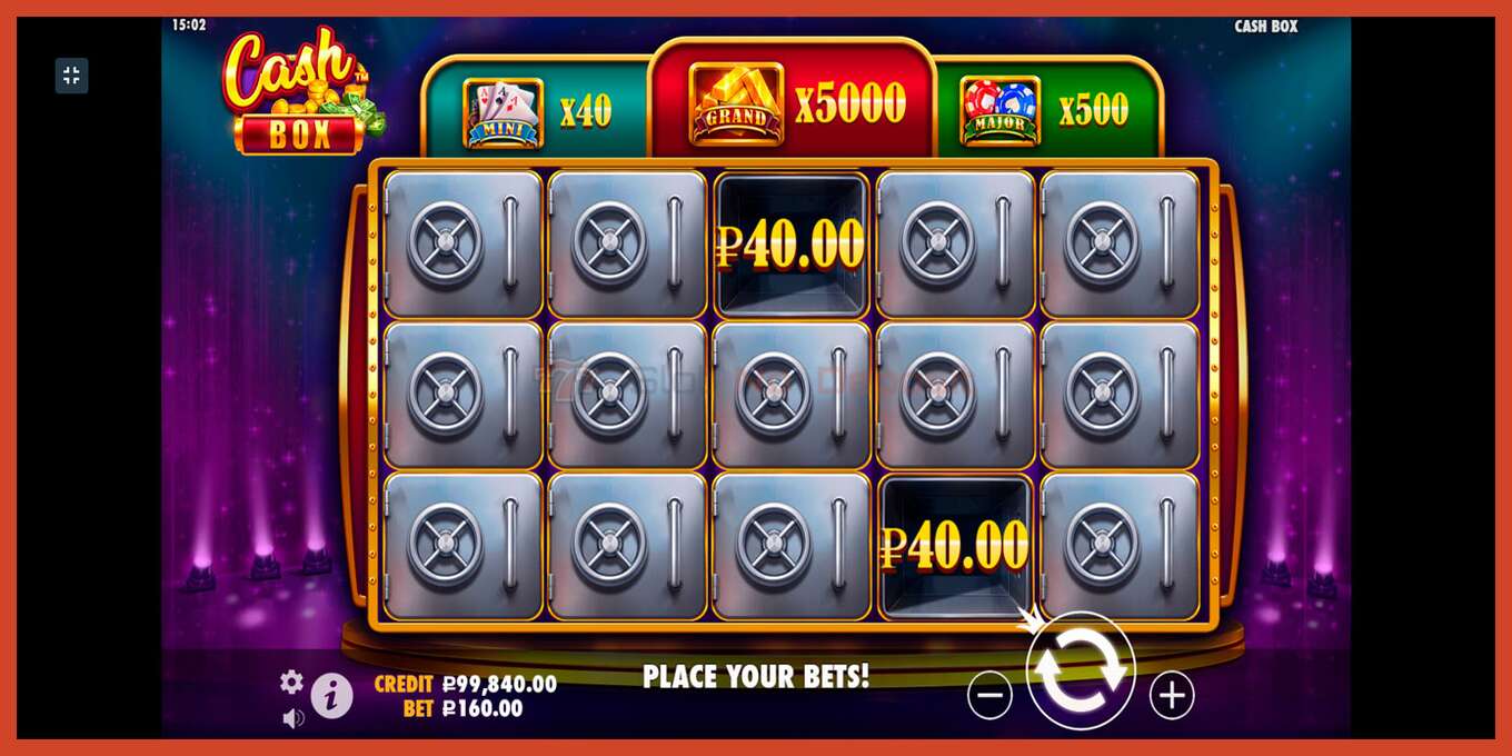 Slot screenshot: Cash Box no deposit, number - 2