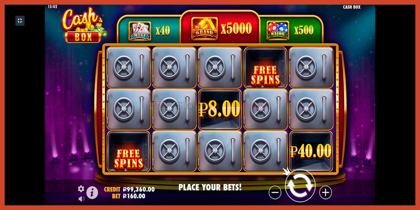 Slot screenshot: Cash Box no deposit, number - 3