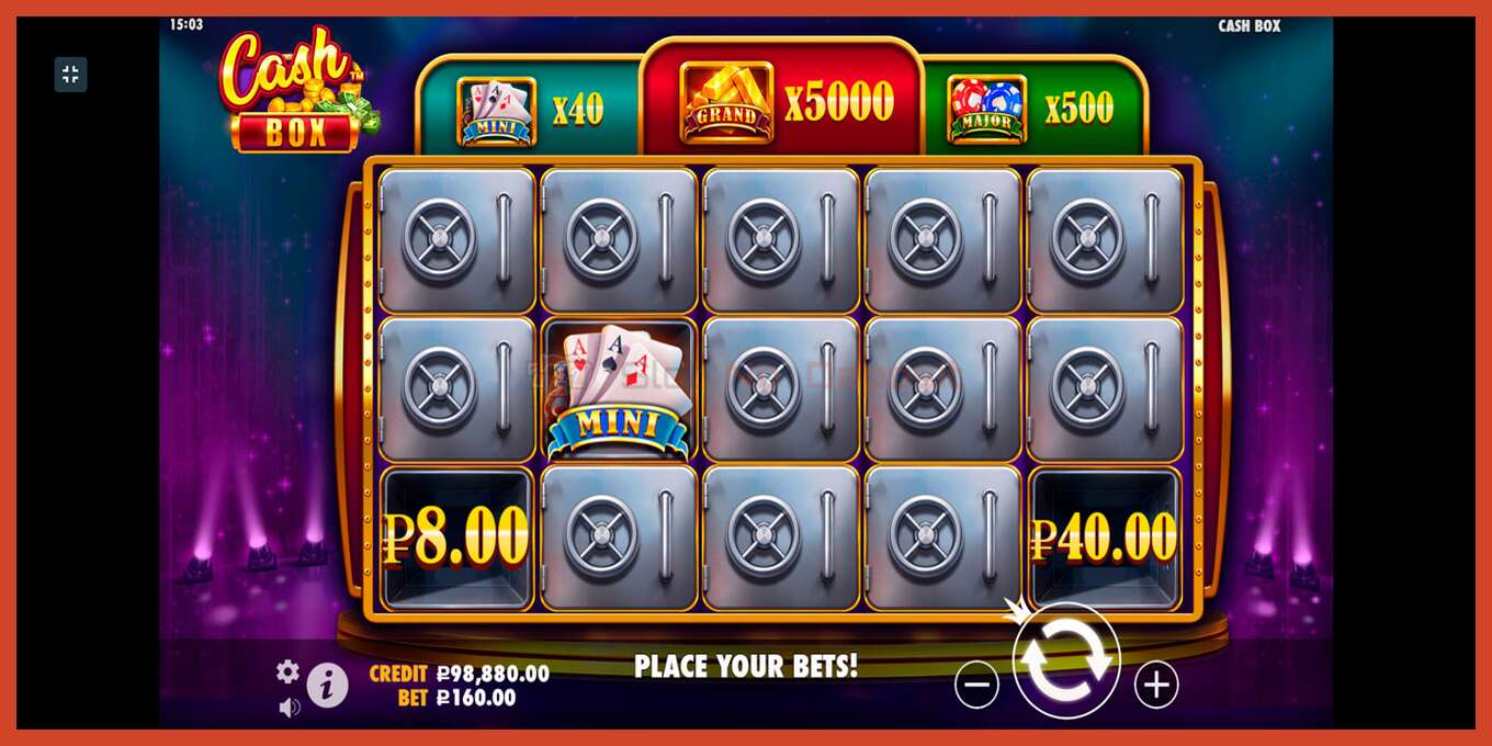 Slot screenshot: Cash Box no deposit, number - 4