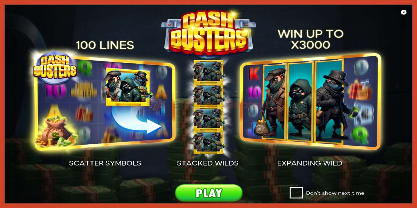 រូបថតអេក្រង់រន្ធ: Cash Busters គ្មានប្រាក់កក់, លេខ - 1