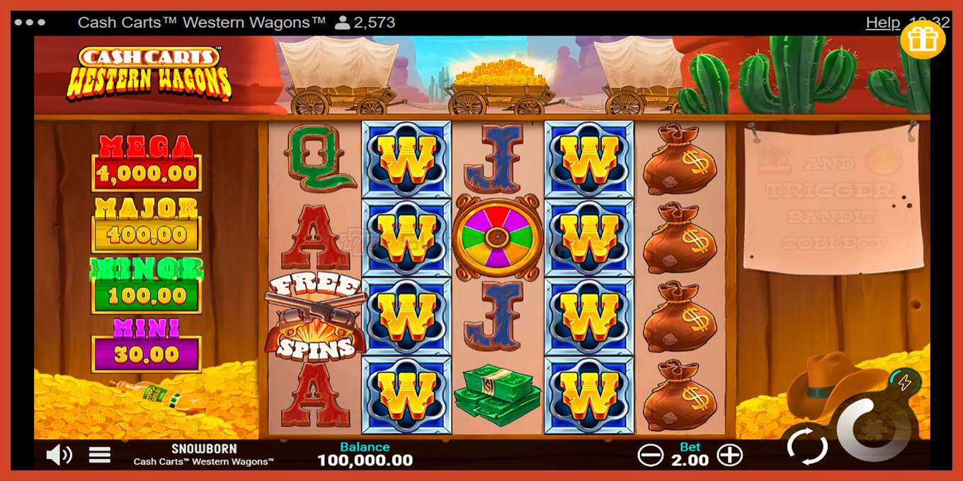 Schermafbeelding van slot: Cash Carts Western Wagons geen aanbetaling, nummer - 1