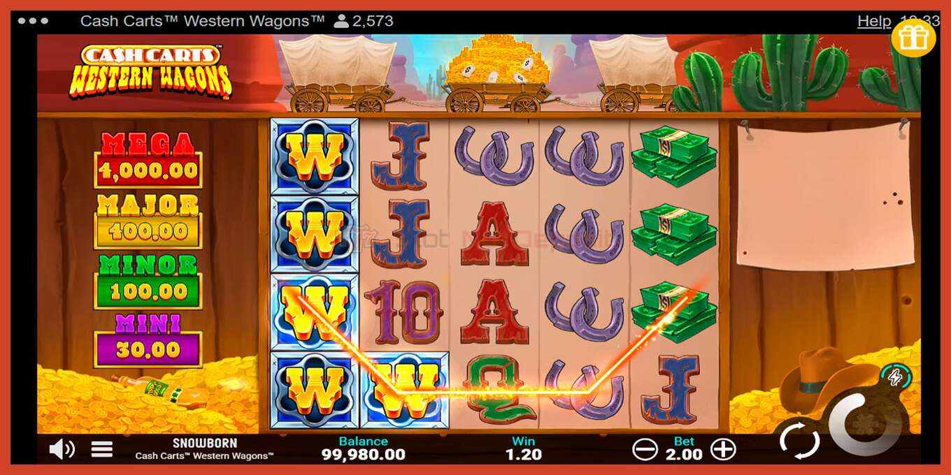 Schermafbeelding van slot: Cash Carts Western Wagons geen aanbetaling, nummer - 4