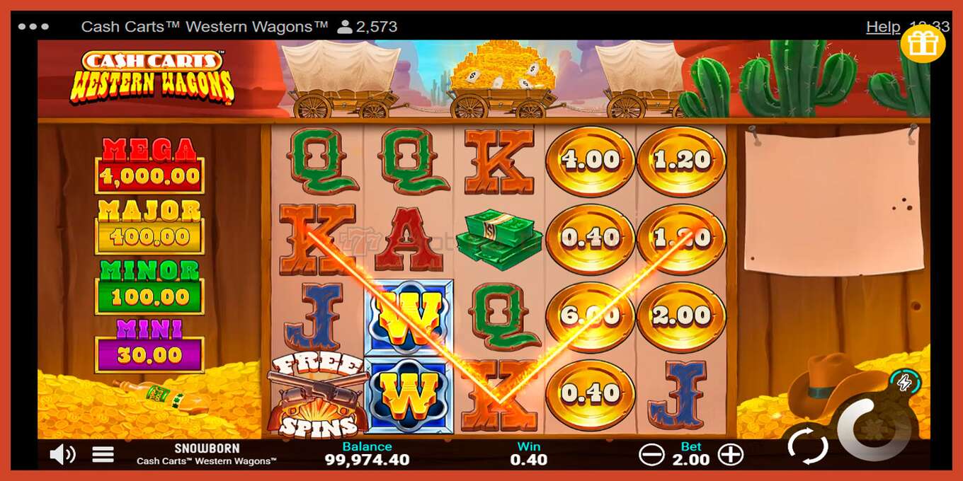 Schermafbeelding van slot: Cash Carts Western Wagons geen aanbetaling, nummer - 5