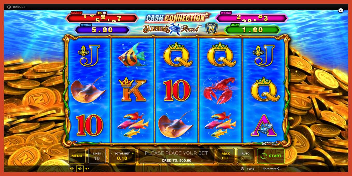 Slot screenshot: Cash Connection Dolphins Pearl no deposit, number - 2