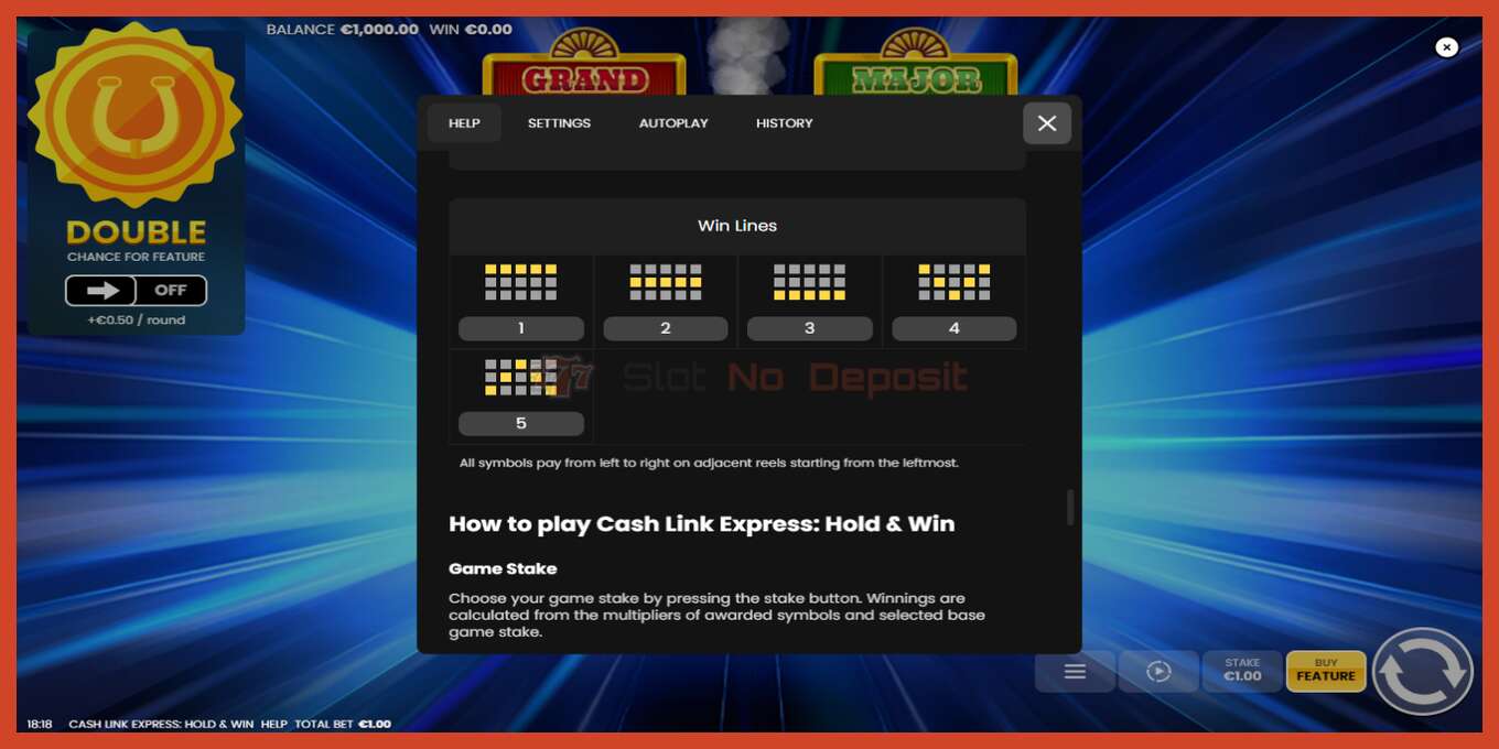 Zrzut ekranu slotu: Cash Link Express: Hold & Win bez depozytu, numer - 7