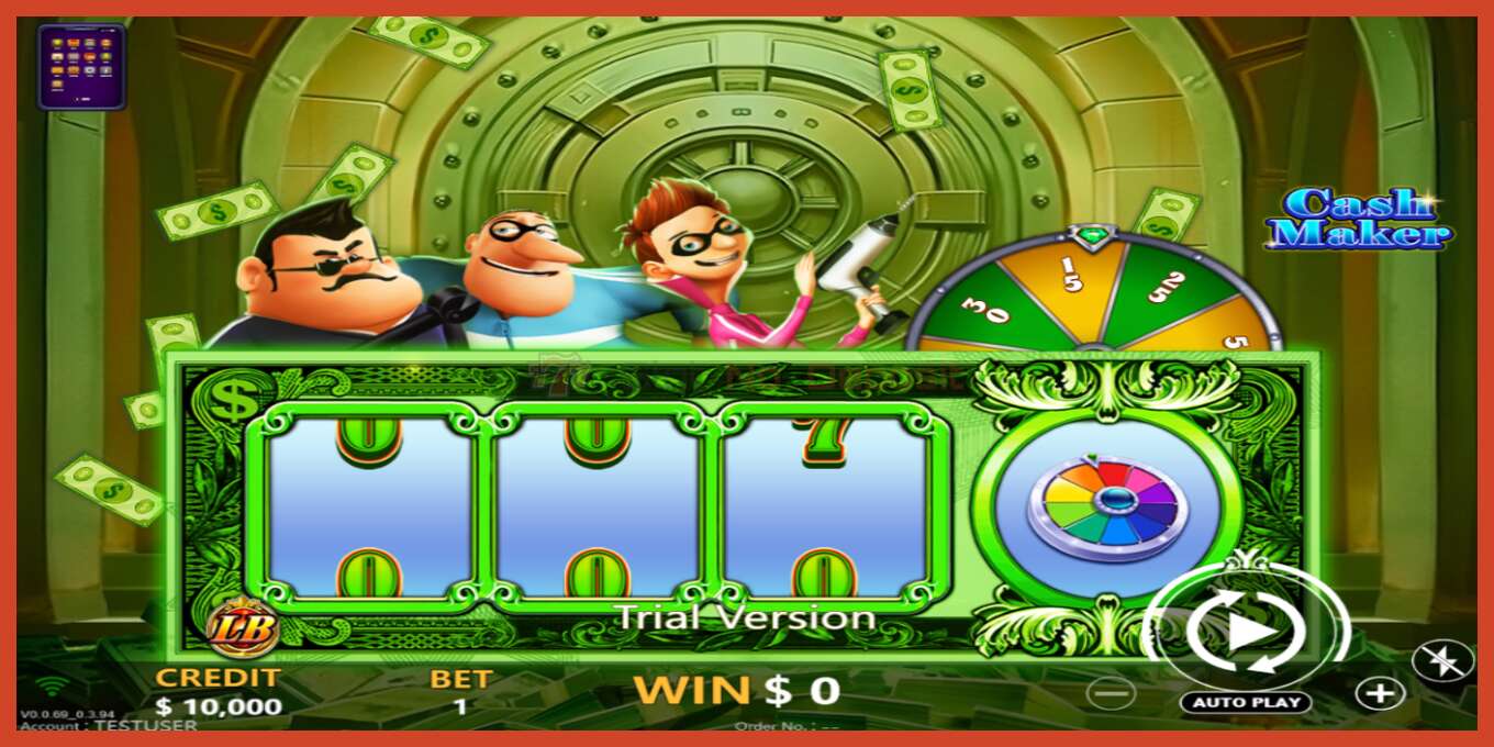 Slot screenshot: Cash Maker no deposit, number - 2