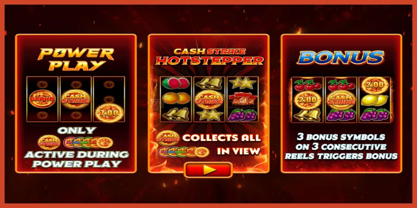 Slot skrinshoti: Cash Strike Hotstepper depozit yoq, raqam - 1