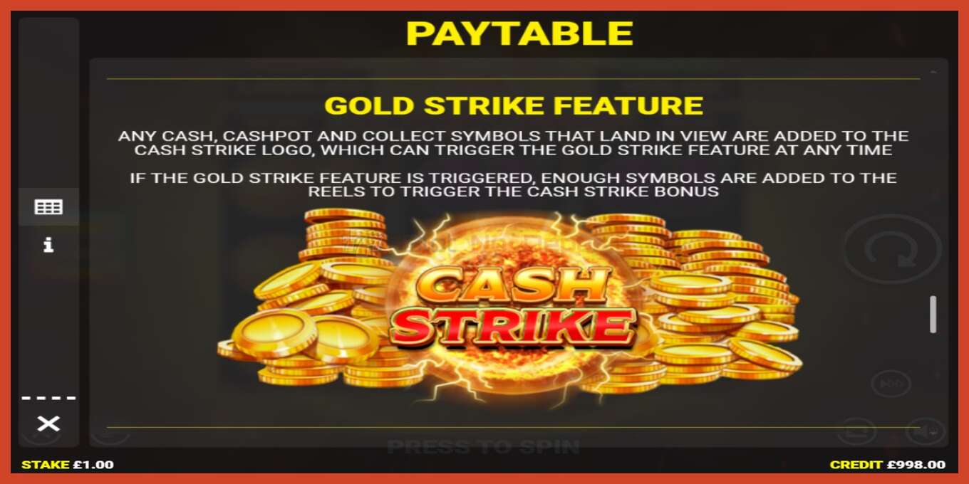 Slot skrinshoti: Cash Strike Hotstepper depozit yoq, raqam - 7