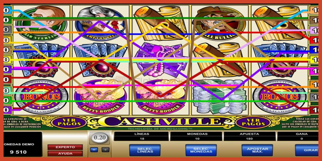 Slot screenshot: Cashville no deposit, number - 4