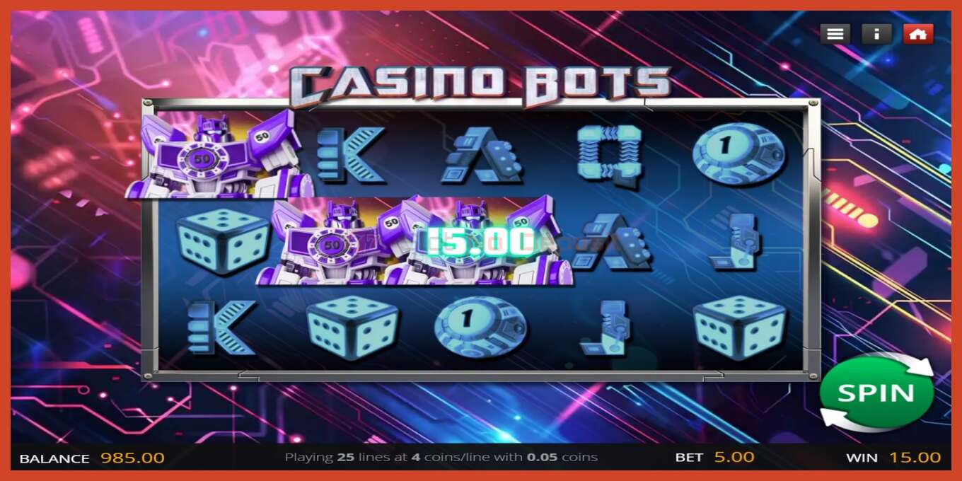 فتحة لقطة الشاشة: Casino Bots لا إيداع, رقم - 2