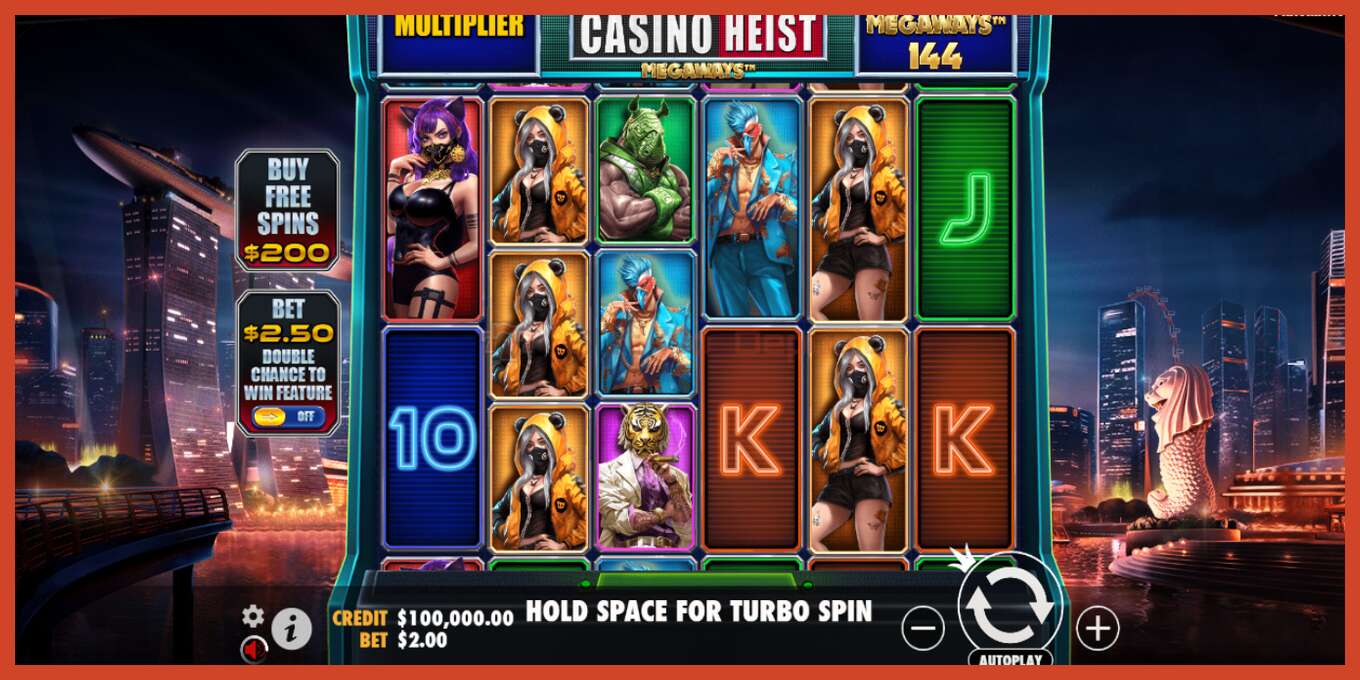 រូបថតអេក្រង់រន្ធ: Casino Heist Megaways គ្មានប្រាក់កក់, លេខ - 2