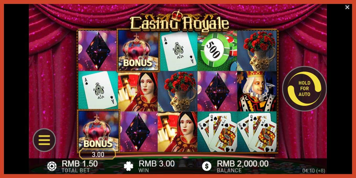 Slot скриншоту: Casino Royale депозит жок, саны - 1