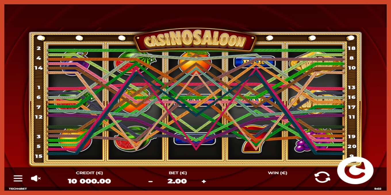 Captura de pantalla de la ranura: Casino Saloon sin deposito, número - 3