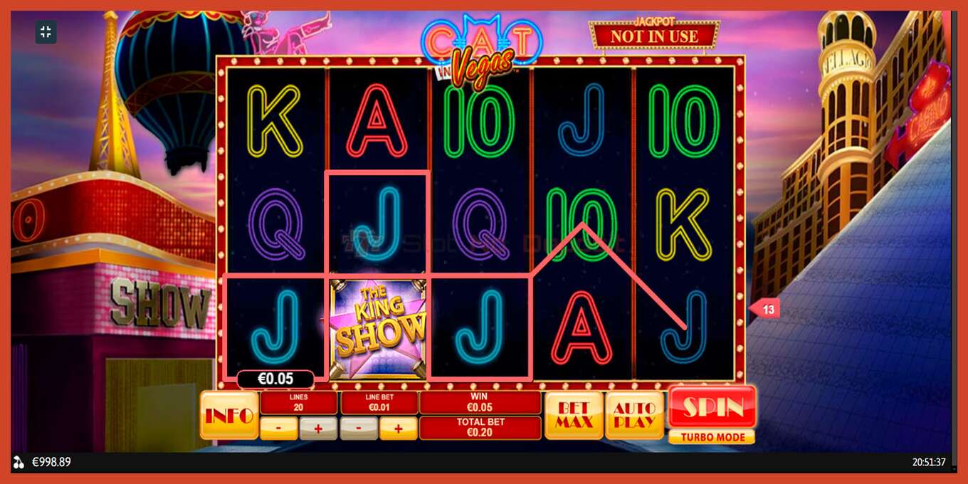 Slot screenshot: Cat In Vegas no deposit, number - 3