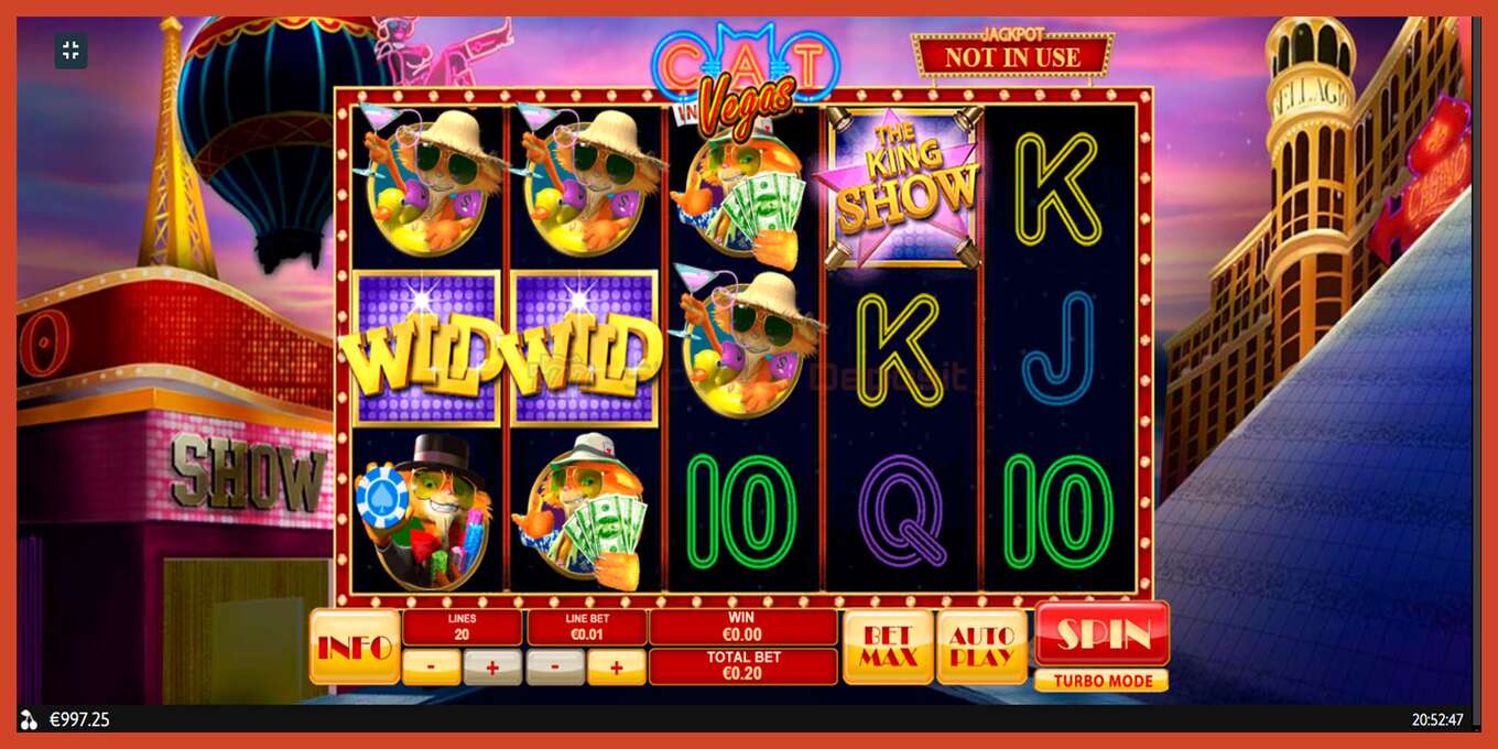 Slot screenshot: Cat In Vegas no deposit, number - 9